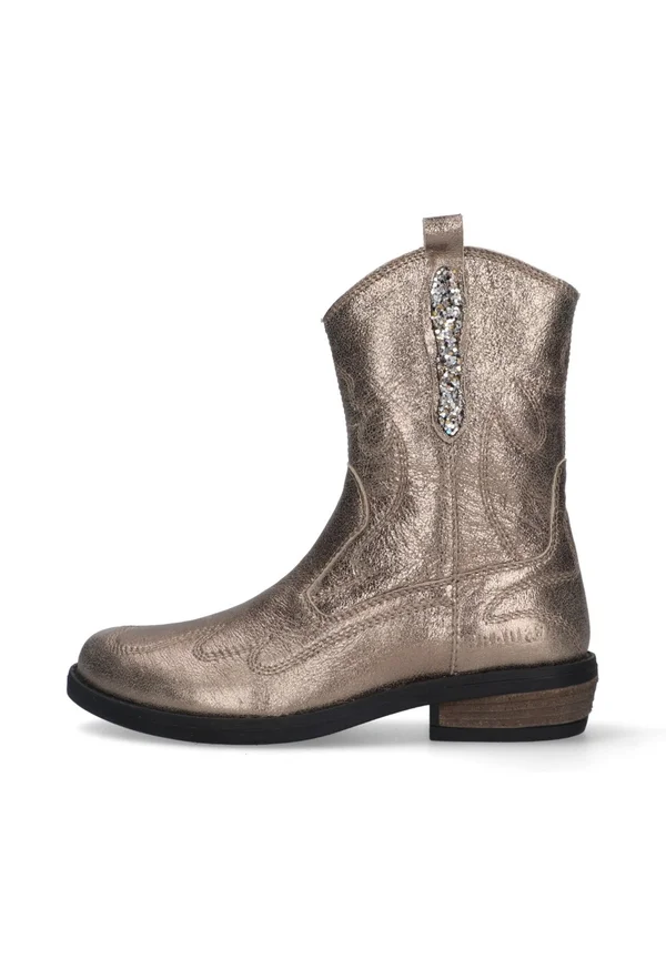 Cowboy/biker ankle boot - bruin