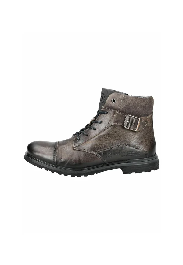 Cowboy/biker ankle boot - dark grey