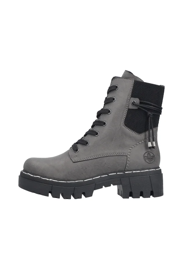 Cowboy/biker ankle boot - grau