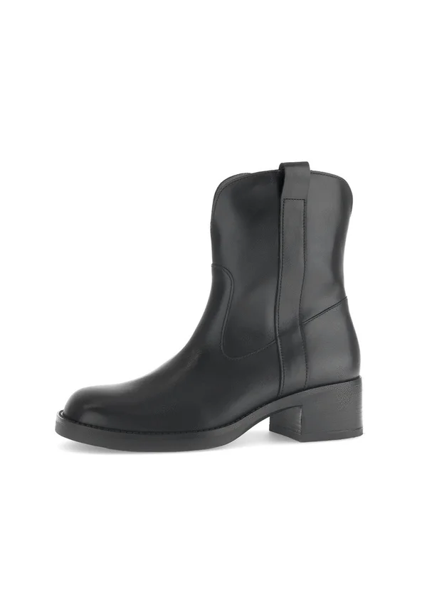 Cowboy/biker ankle boot - schwarz