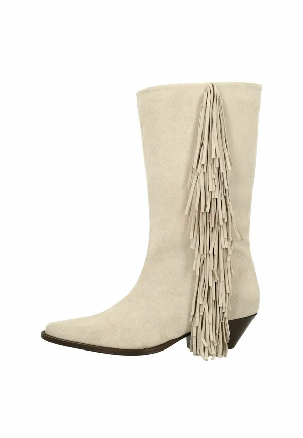 Cowboy/Biker boots - beige