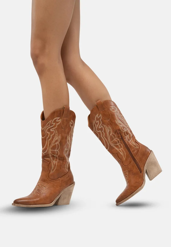 Cowboy/Biker boots - braun