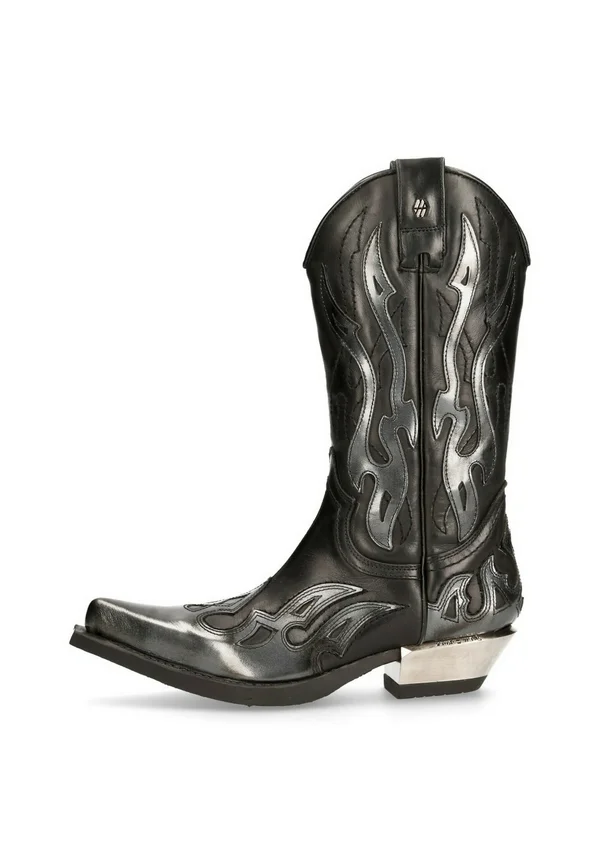 Cowboy/Biker boots - schwarz