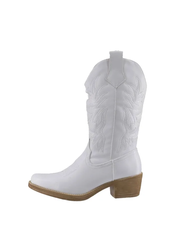 Cowboy/Biker boots - weiss