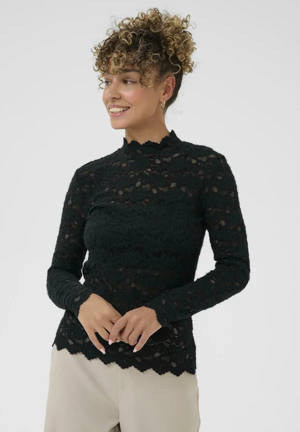 CRASHLEY TURTLENECK - Blouse - pitch black