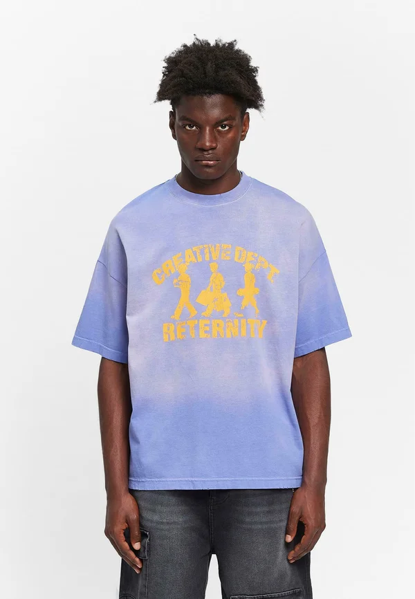 CREATIVE DEPT LOGO - Print T-shirt - washed purple