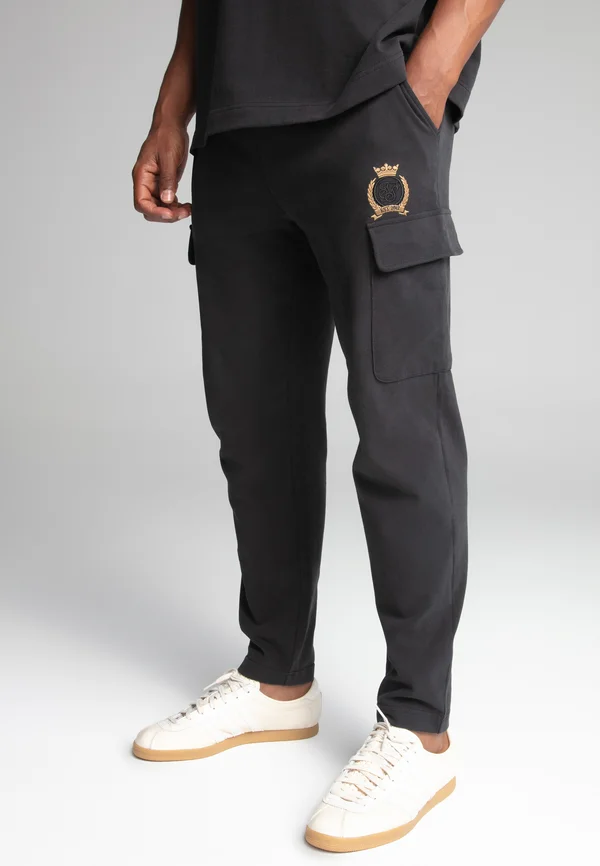 CREST JOGGERS - Cargo trousers - black