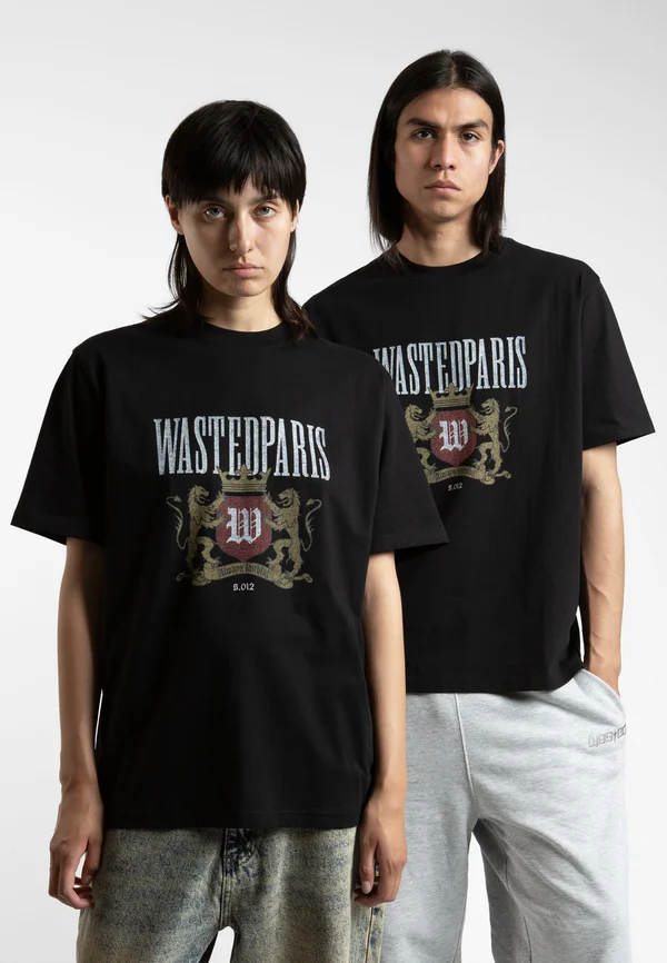 CREST UNISEX  - Print T-shirt - black