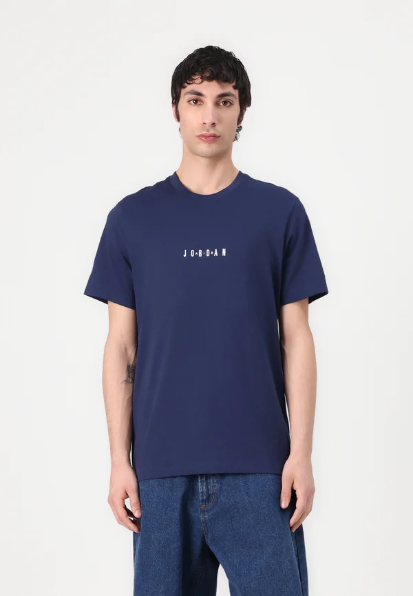 CREW - Basic T-shirt - midnight navy/white