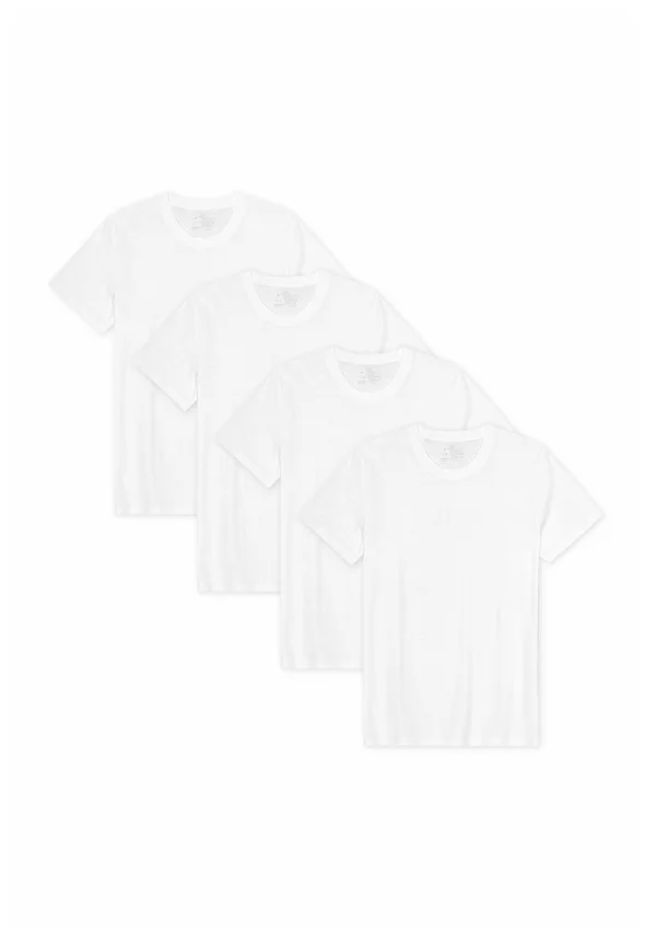 CREW NECK 4-PACK - Basic T-shirt - white