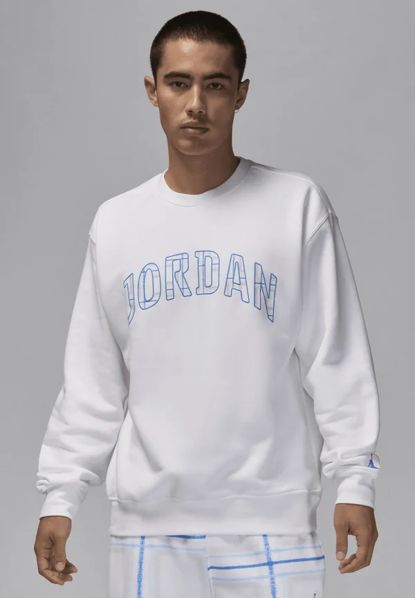 CREW-NECK ESSENTIALS - Sweatshirt - white legend blue