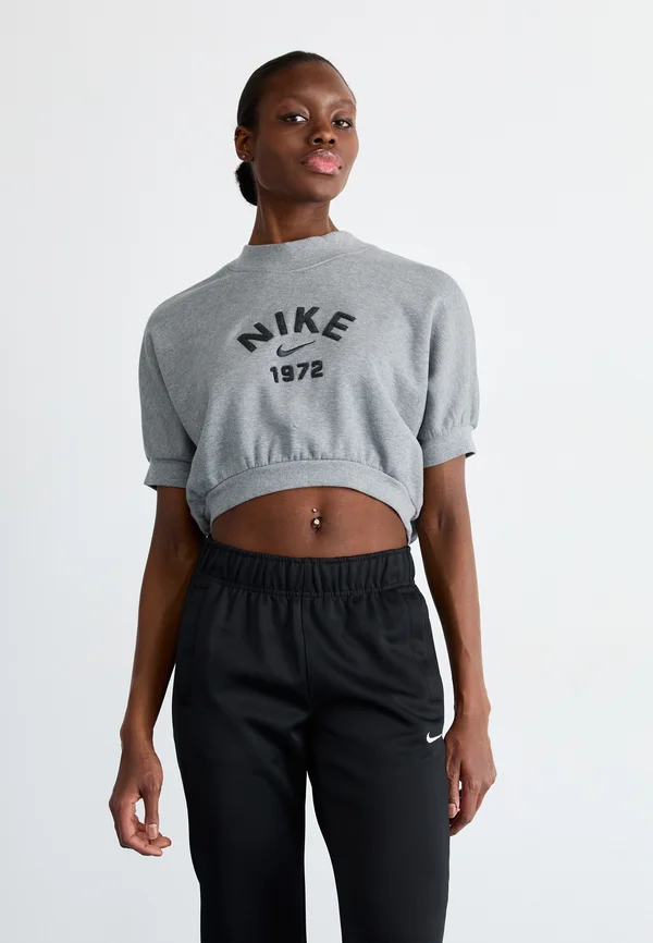 CREW - Print T-shirt - carbon heather/wolf grey