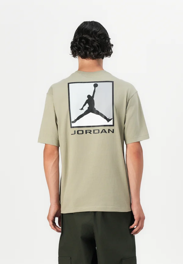 CREW - Print T-shirt - medium khaki