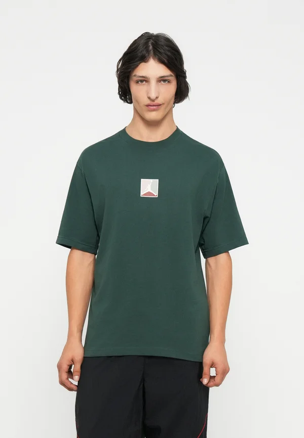 CREW - Print T-shirt - midnight green