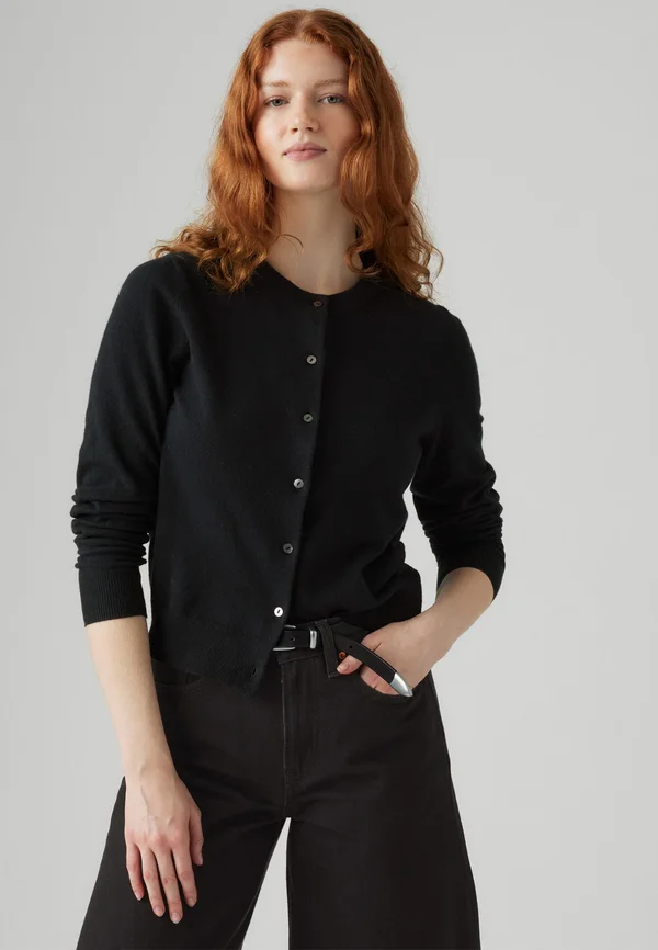 CREWNECK - Cardigan - anthracite night