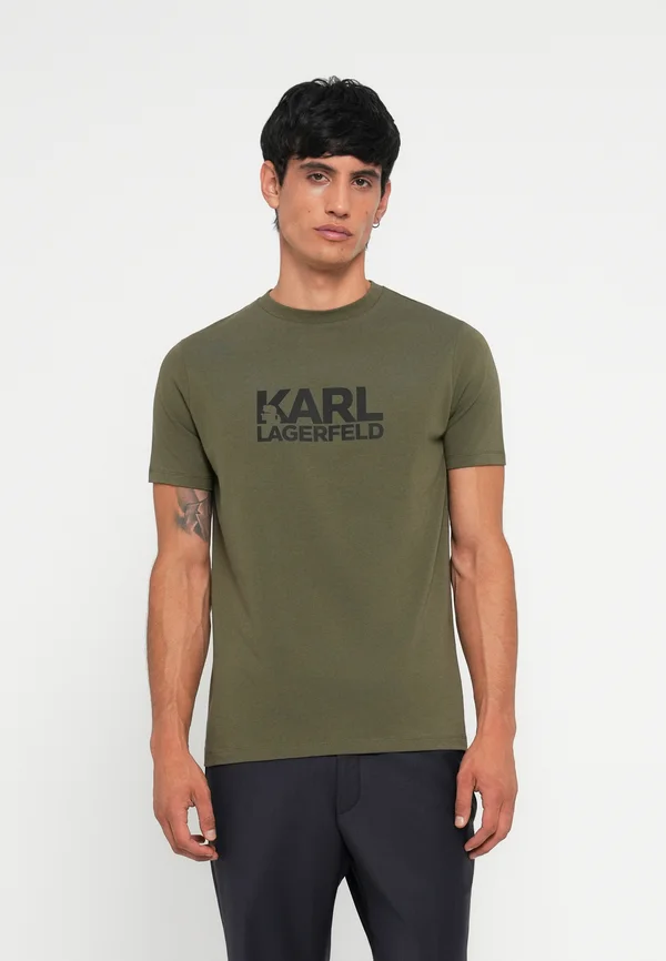 CREWNECK - Print T-shirt - dark green