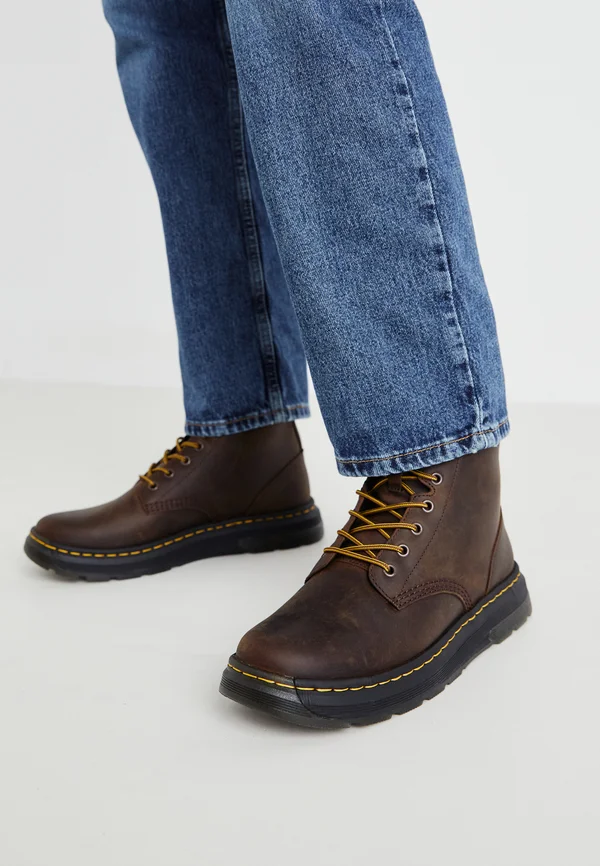 CREWSON UNISEX - Platform ankle boots - dark brown