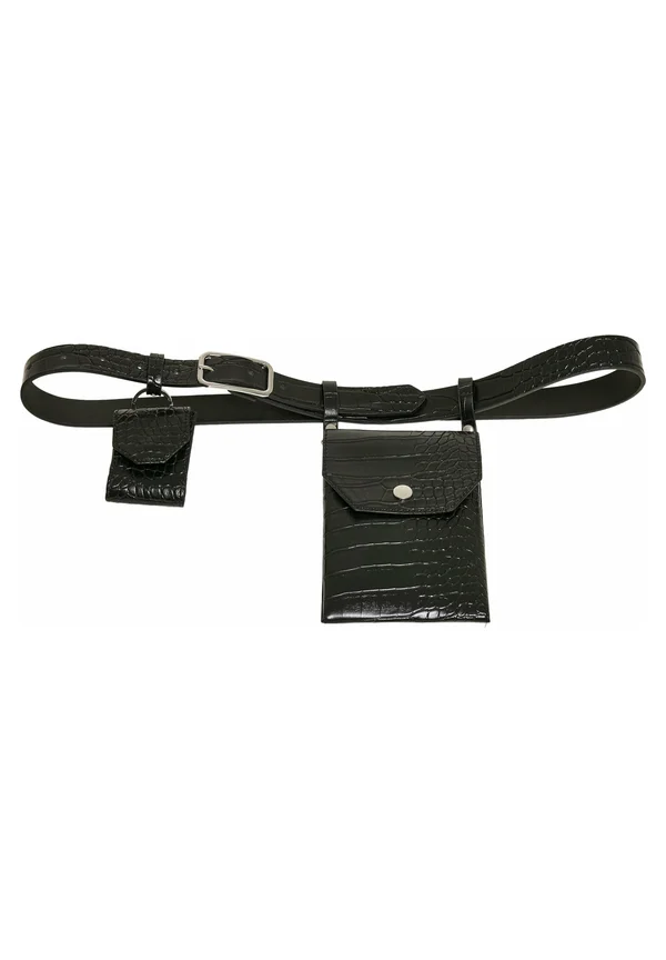 CROCO  - Belt - black silver