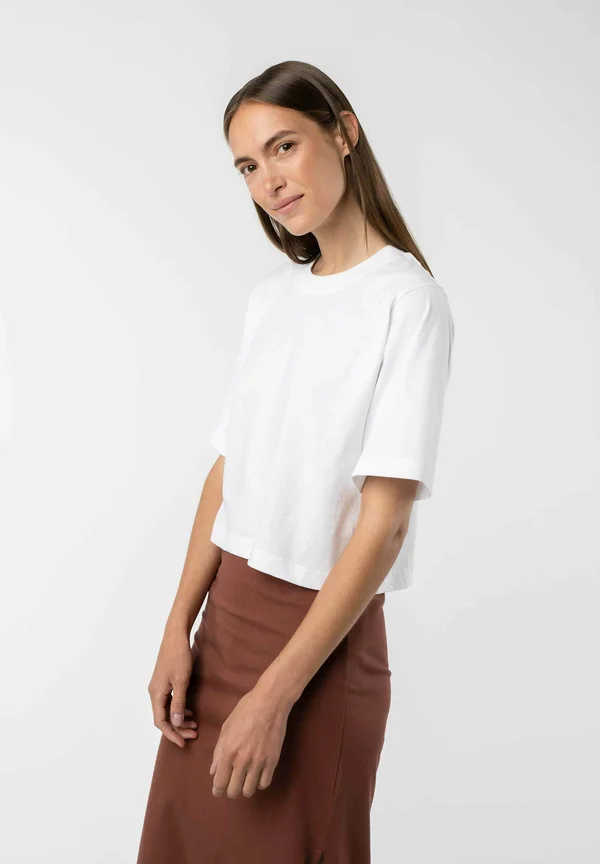 CROPPED DESNA - Basic T-shirt - weiß
