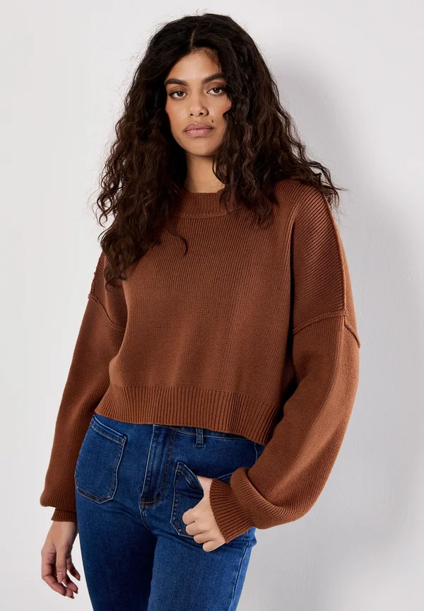 CROPPED - Jumper - rust