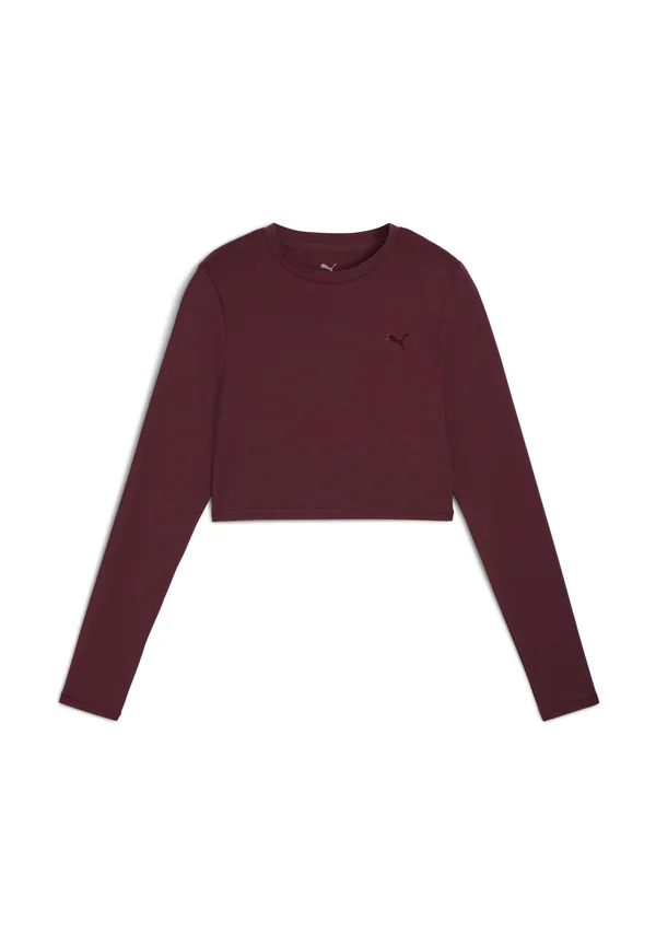 CROPPED - Long sleeved top - ruby shimmer