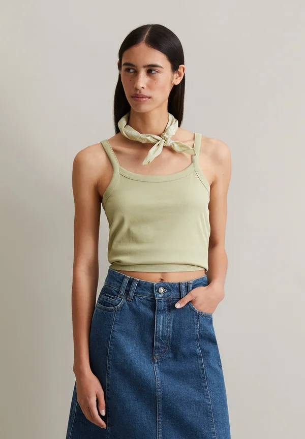 CROPPED  - Top - elm green