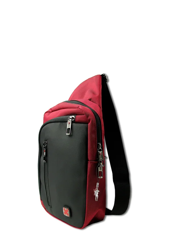 Cross body bag - rot/schwarz