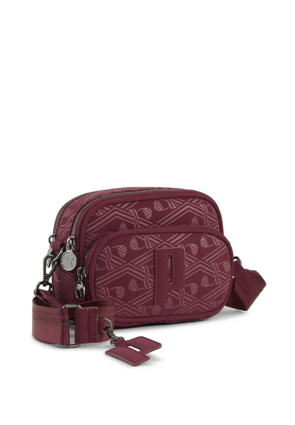 Cross body bag - ruby shimmer graphic