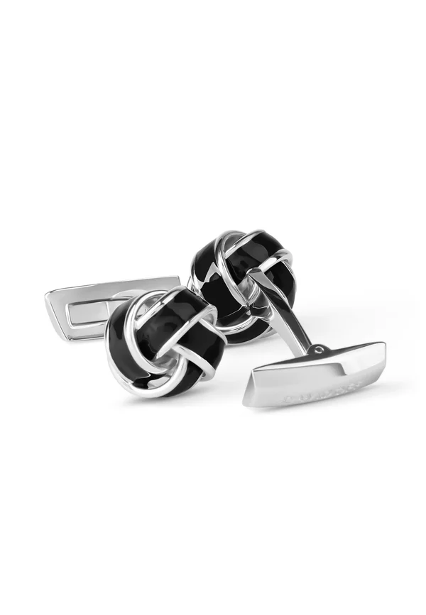 Cufflinks - black and silver coloured