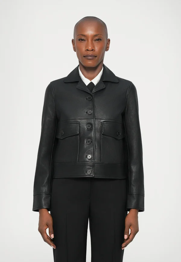 CUIR - Leather jacket - black
