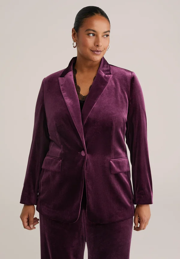 CURVE - Blazer - aubergine