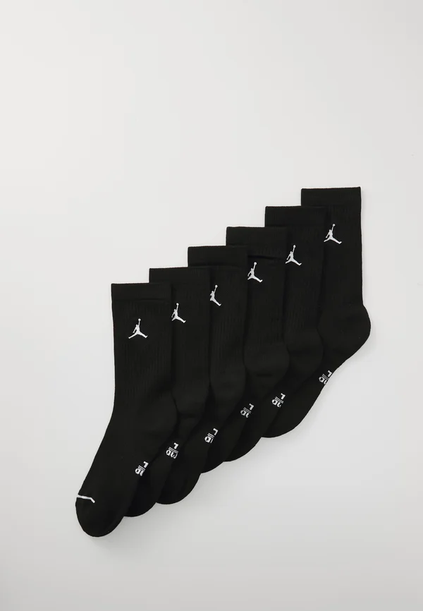 CUSH CREW 6 PACK - Sports socks - black/white