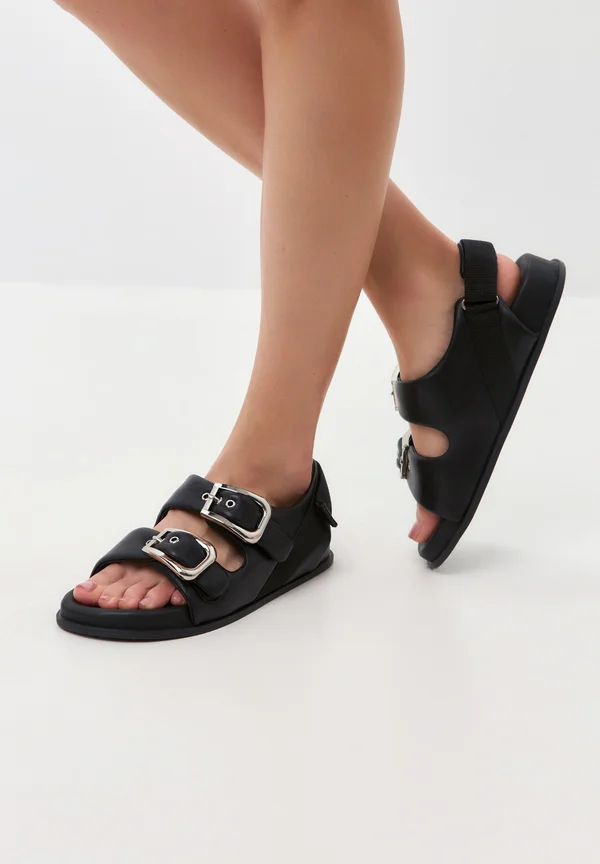 CUSHIONED ADJUSTABLE - Sandals - black