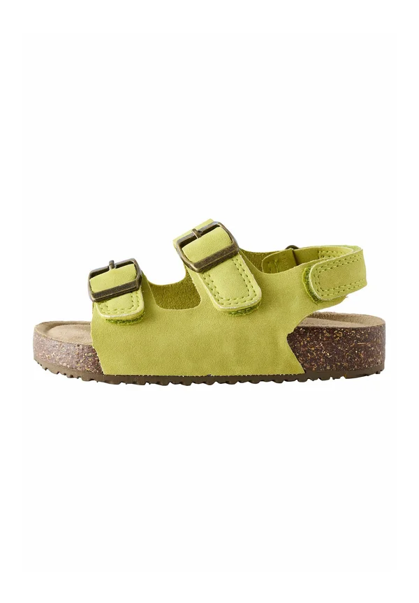 CUSHIONED DOUBLE BUCKLE TOUCH FASTENING STANDARD - Baby shoes - lime green