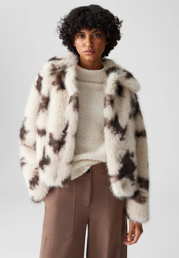 RELAXED FIT STRAIGHT CUT - Winter jacket - macadamia