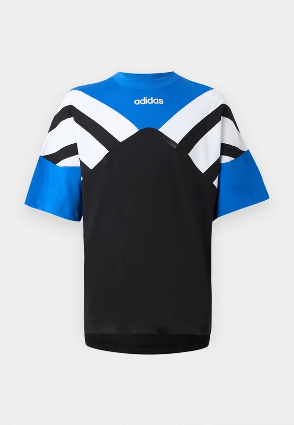 CUTLINE TEE UNISEX - Print T-shirt - black/blue