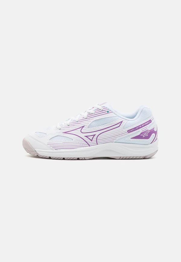 CYCLONE SPEED 4 - Volleyball shoes - white/patrician purple/quince