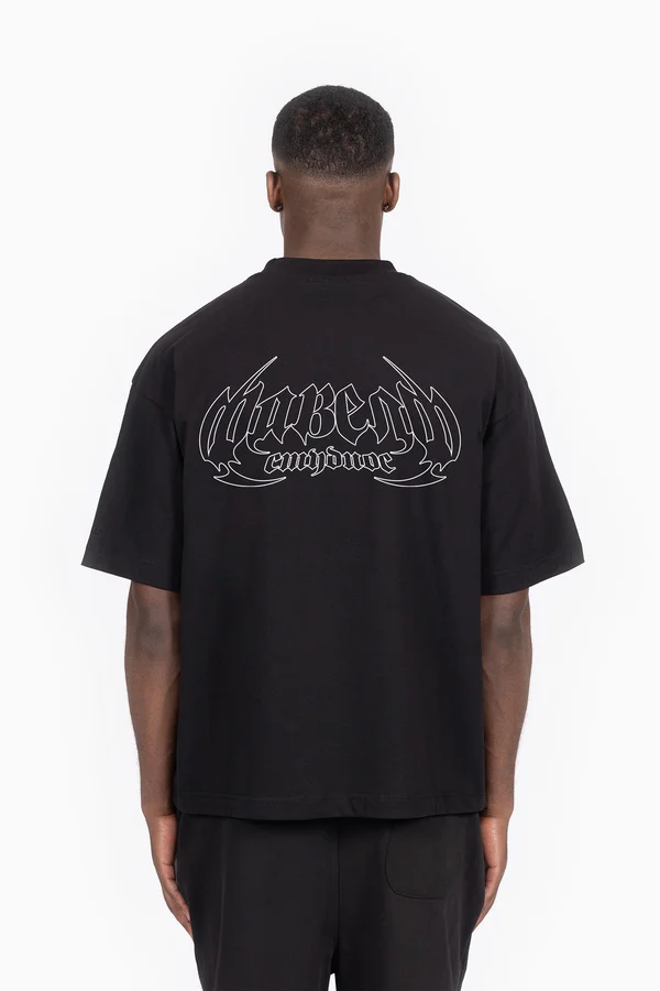 CYRILLIC OUT UNISEX - Print T-shirt - black