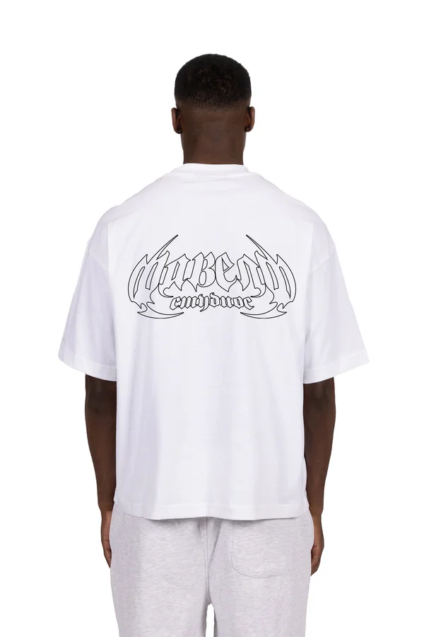 CYRILLIC OUT UNISEX - Print T-shirt - white