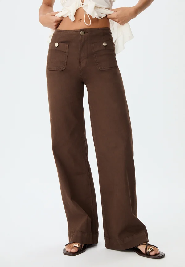 D77 - Trousers - dark brown