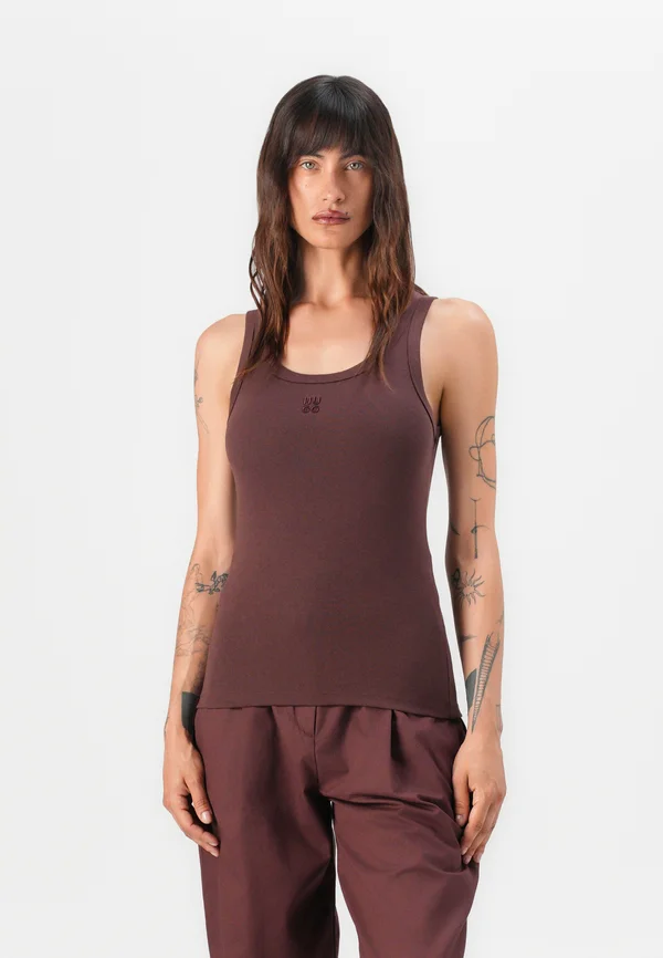 DATAMIA - Top - dark brown