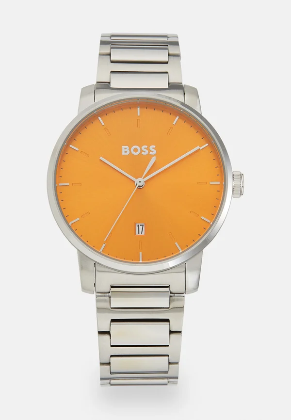 DEAN - Watch - silver-coloured/orange