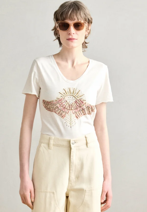 DECO TEE - Print T-shirt - powder pink