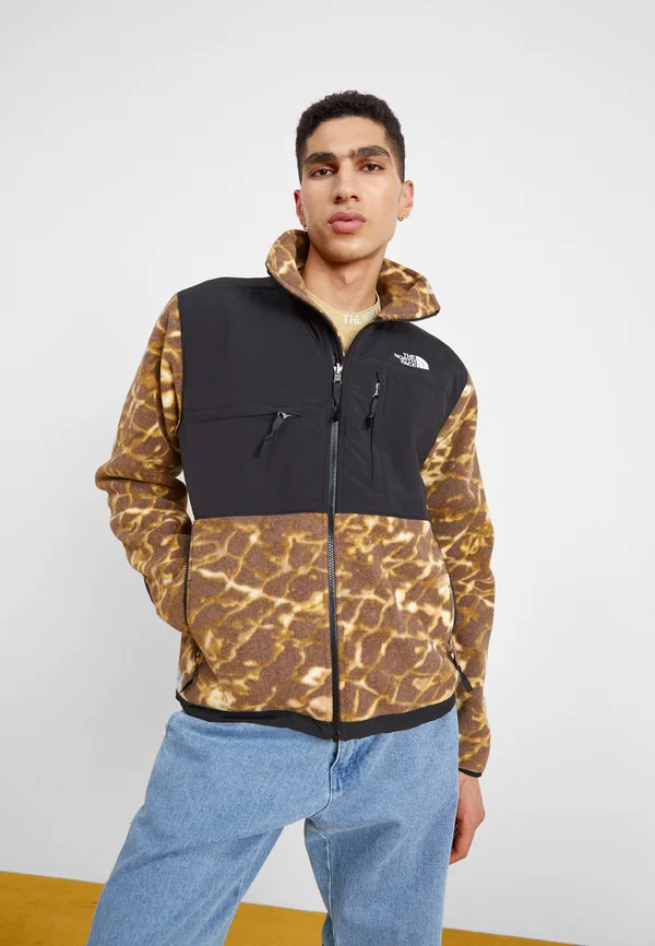 DENALI JACKET - Fleece jacket - coal brown water distortion/black