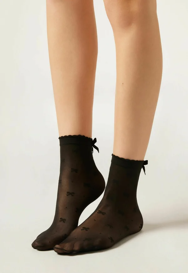DENIER BOWS - Socks - black