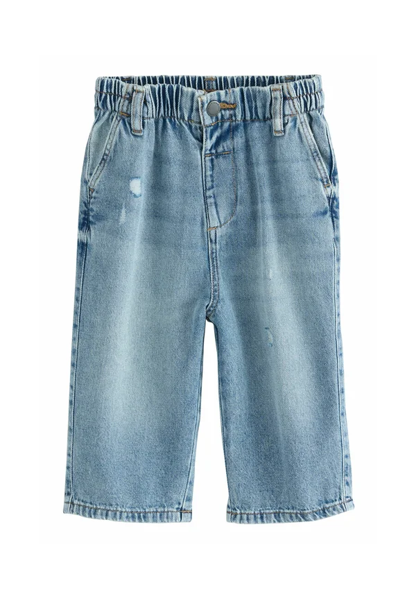 Denim shorts - light blue distressed denim