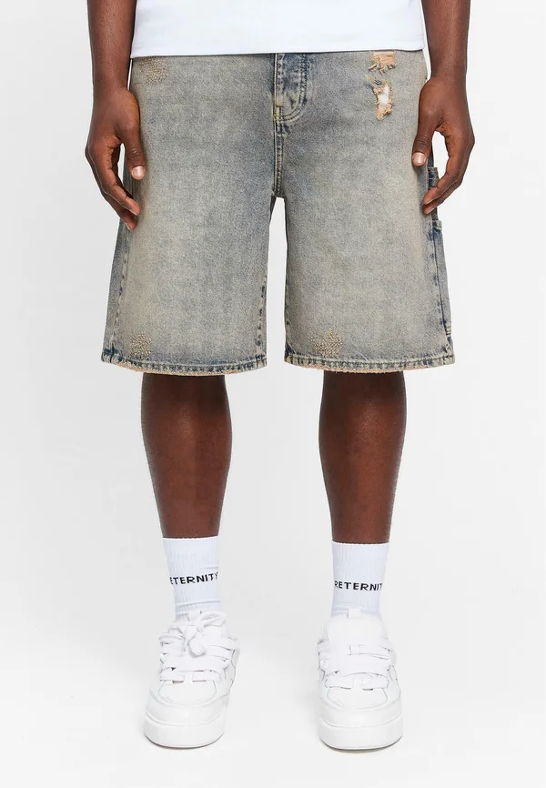 Denim shorts - washed blue