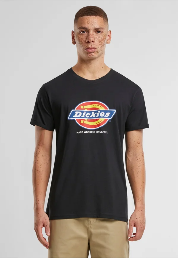 DENISON - Print T-shirt - black