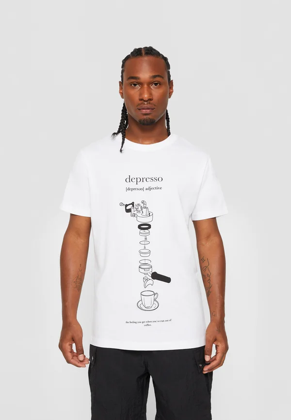 DEPRESSO  - Print T-shirt - white