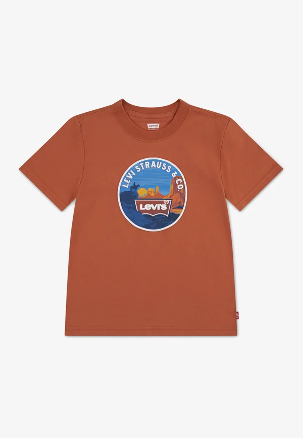 DESERT TRAIL TEE - Print T-shirt - mango